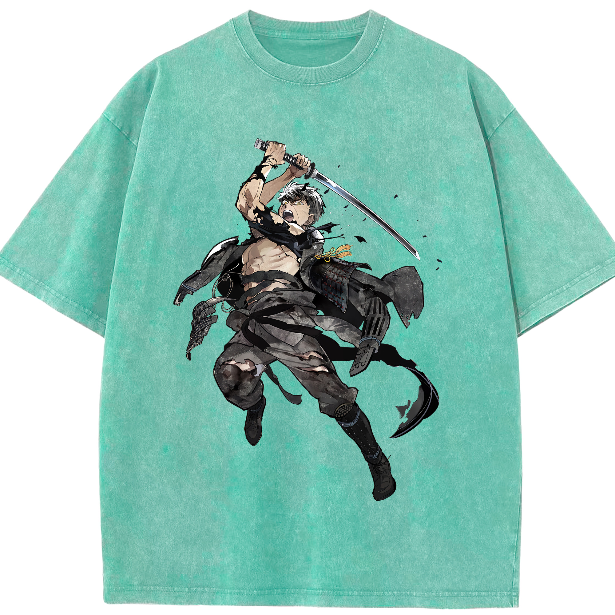 （画像用） 刀剣乱舞 Touken Ranbu 綿100% ヴィンテージ風 半袖Tシャツ（フロントプリント）